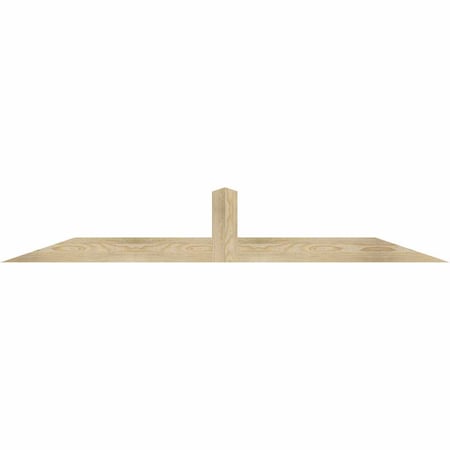 Ekena Millwork Portland Rough Sawn Timber Gable Bracket, Douglas Fir, 72"W x 12"H x 2"D x 4"F, 4/12 Pitch GBW072X12X0204POR00RDF